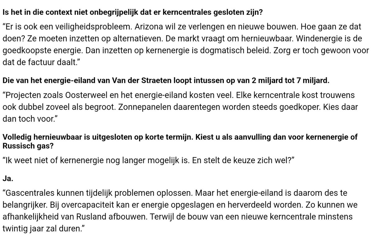 Manuel Sintubin πβοΈππΊπ¦π¬π±πͺπΊ (@manuelsintubin) on Twitter photo Wanneer je hopeloos je (totaal achterhaalde) antinucleair standpunt probeert te verkopen ... de voorzitter van Groen kan dat als geen ander ππ€¦
<a href="/Nieuwsblad_be/">Nieuwsblad.be</a> Wanneer je hopeloos je (totaal achterhaalde) antinucleair standpunt probeert te verkopen ... de voorzitter van Groen kan dat als geen ander ππ€¦
<a href="/Nieuwsblad_be/">Nieuwsblad.be</a>