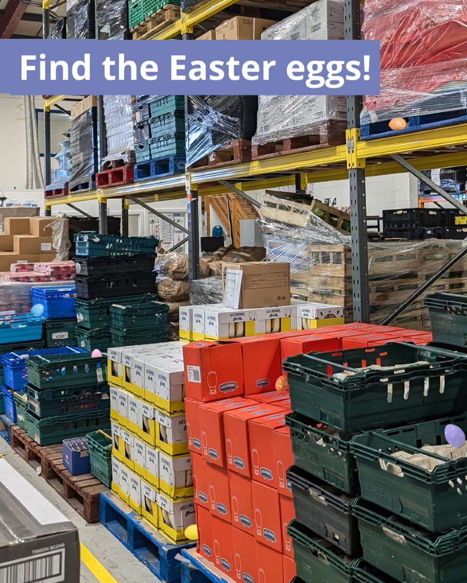 🐰#HappyEaster everyone!

You're never too old for an Easter egg hunt in our eyes... Can you find all 6 eggs hidden in this photo of our Leicester depot?🥚

#EasterSunday #Leicester #SurplusFood