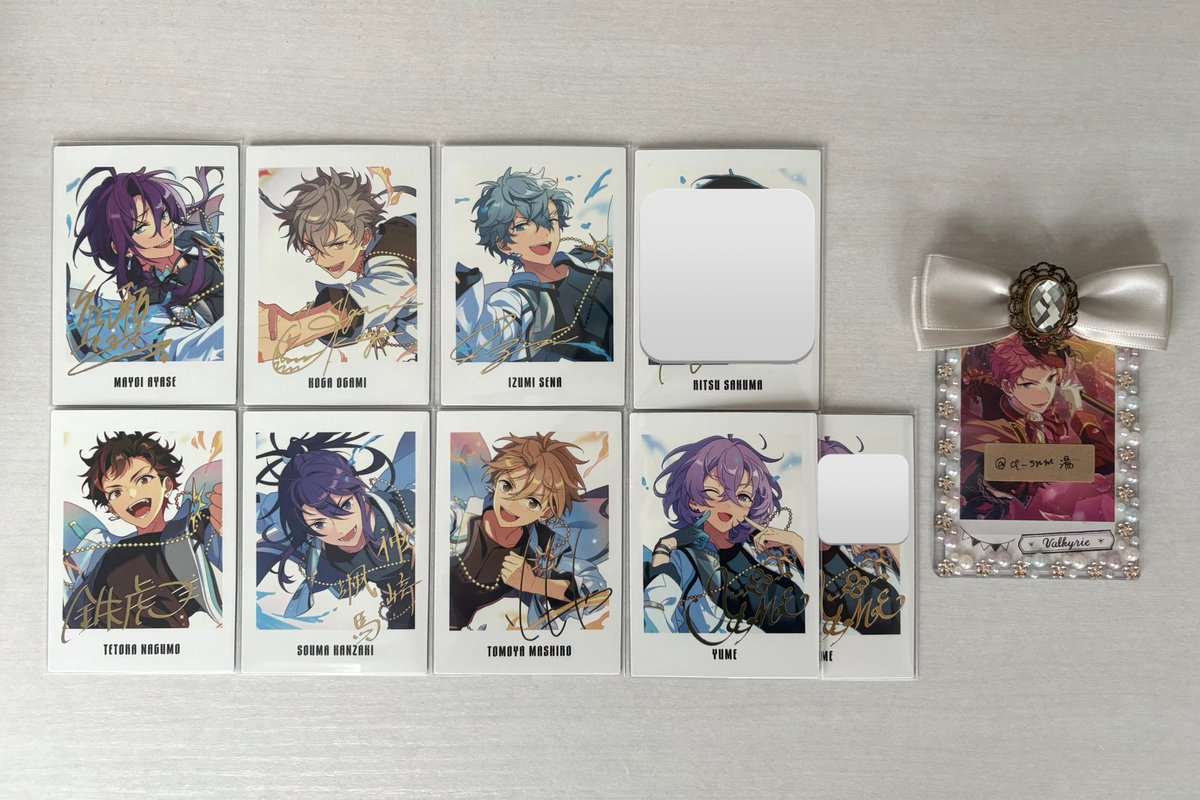 【交換】あんスタ  ぱしゃっつ  9周年

譲：画像のもの
求：宗・凪砂1

・上段は下段より同数お引き取りいただける方優先させていただきます。
・1枚〜◎

検索からでもお気軽にお声掛けくださいませ🙇