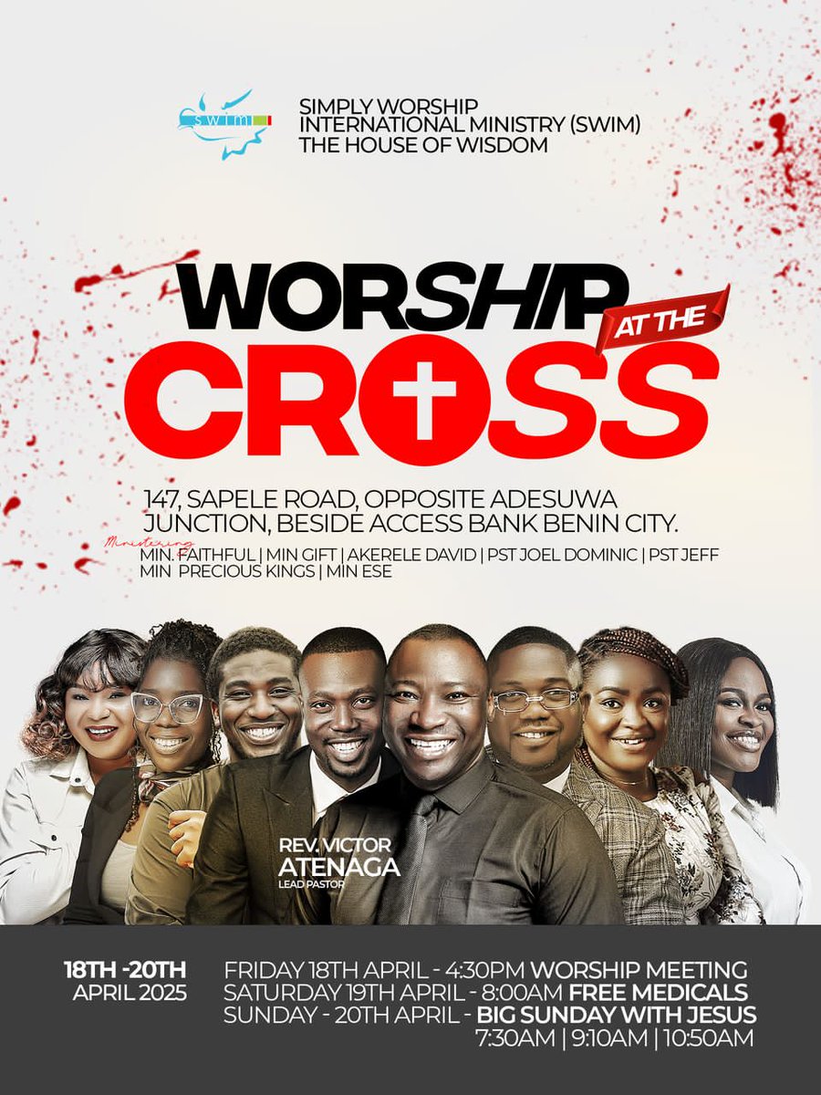 SimplyWorshipNG's tweet photo. Join us this morning for our big Sunday with Jesus  as we celebrate our risen King don't miss it you stream on all our platforms @SimplyWorshipNG don't forget to invite someone. 
Expect a miracle 
#Bigsundaywithjesus
#Bigsunday
#Risenking 
#ChristIsKing https://t.co/W9HMsSO1r5
