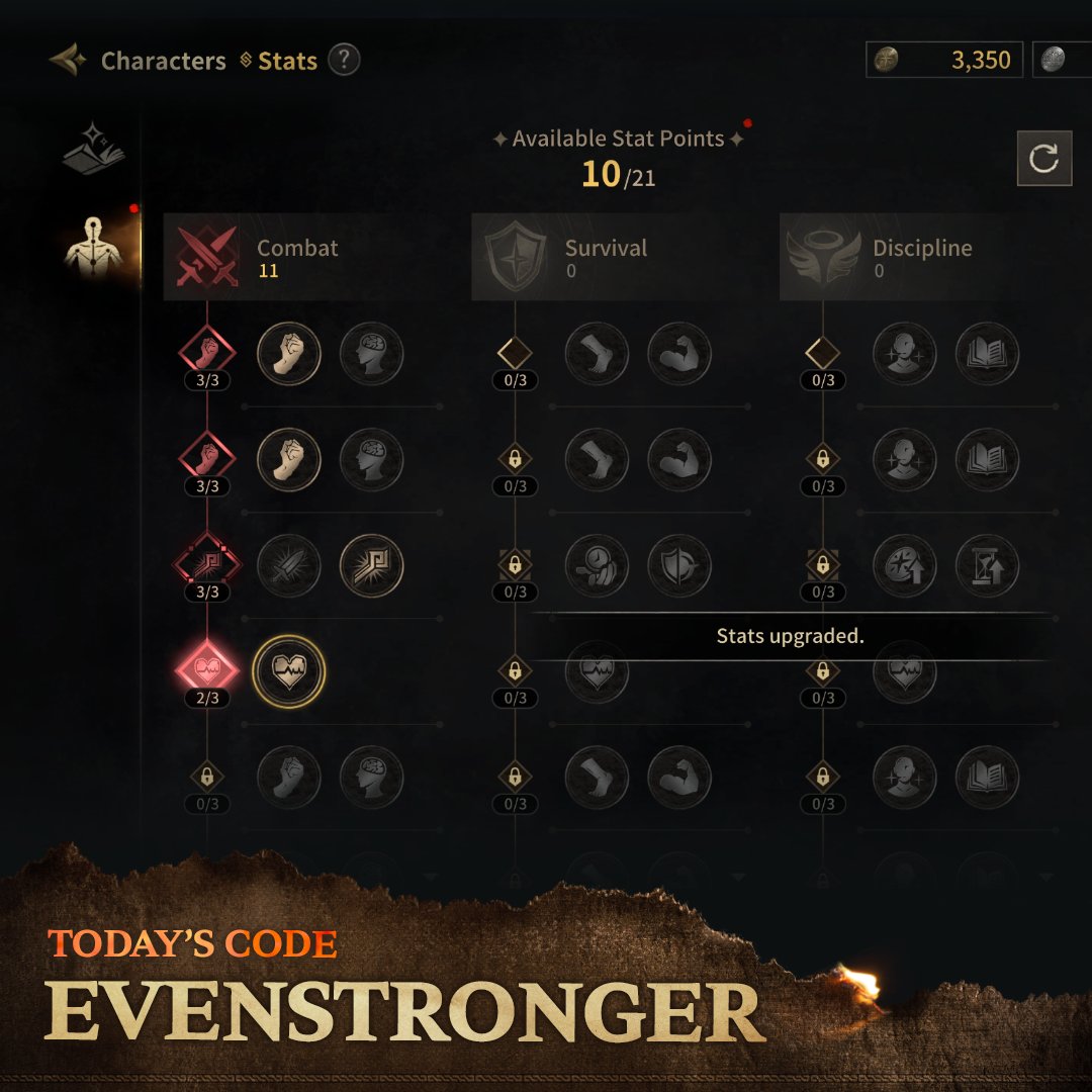 AbyssofDungeons's tweet photo. 🔒 X-Clusive Daily Code – Day 4
Final day! Code only works for the first 1,000 on X.
Use code EVENSTRONGER to get:
HP Potion x10, Bandage x10, Gold x1000
Last chance—grab it now.
📲 Download: https://t.co/tsd16cb5sp
#Xclusive #DNDM #DarkAndDarkerMobile #GameCode #FreeLoot https://t.co/x5FlP06srk