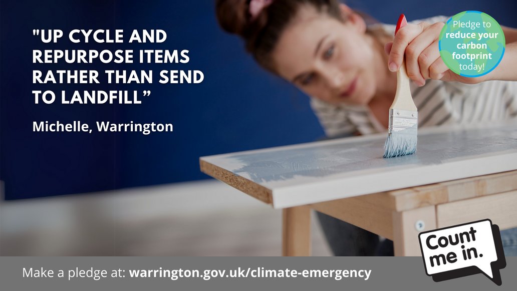 🔄 Michelle is giving old items a new life instead of throwing them away. From upcycled furniture to repurposed fabrics, there are endless ways to reduce waste.

Not sure what you can do to reduce your carbon footprint? Find out more ⬇️ 
orlo.uk/7CpKf