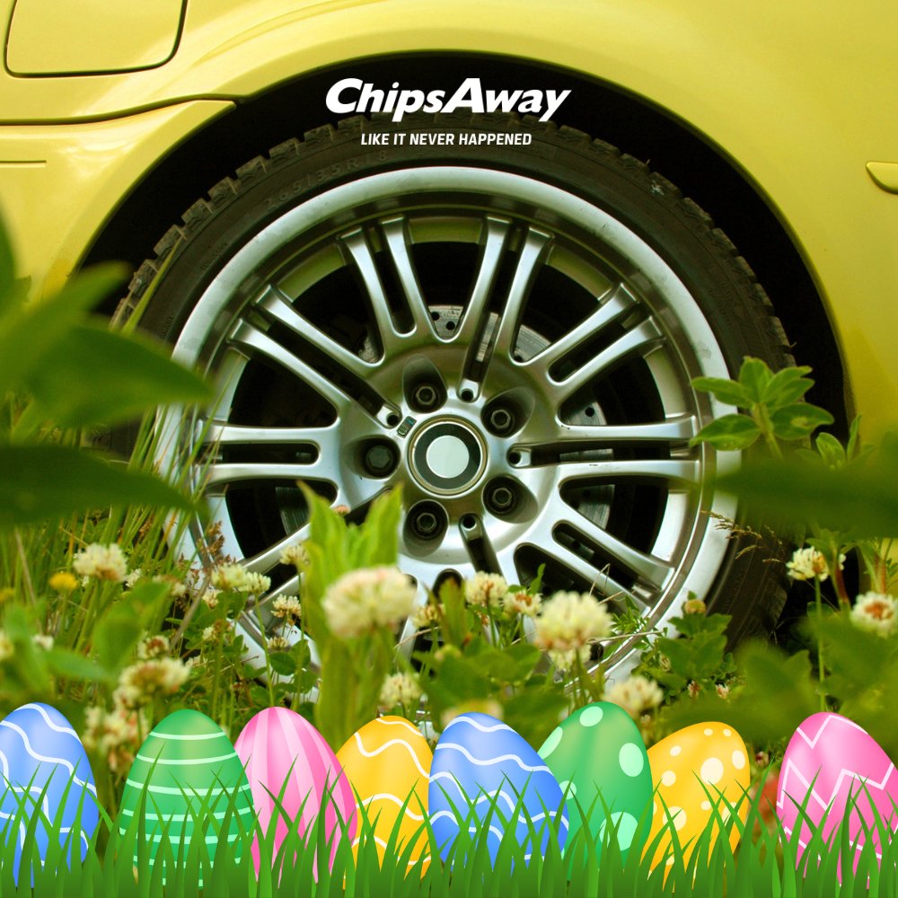 ChipsAwayUK's tweet photo. Happy Easter from ChipsAway! 🚗
#ChipsAway #EasterSunday #HappyEaster https://t.co/jQqetAyo0S