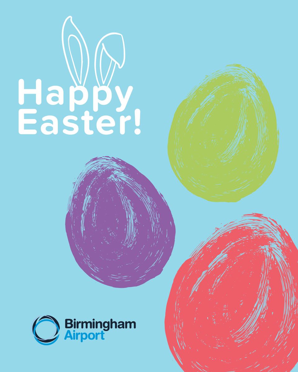 🐰 Wishing everyone celebrating a Happy Easter from Birmingham Airport! ✈️

#BHXEaster