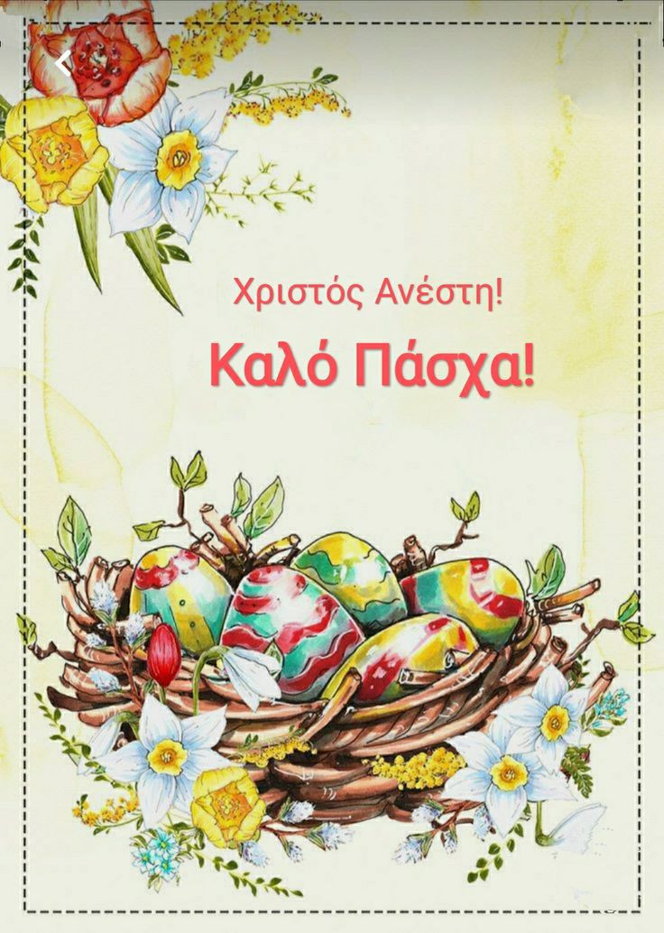Καλημέρα σας μωρέ παιδιά!! 
Χριστός Ανέστη, χρόνια πολλά και καλό Πάσχα! Εύχομαι υγεία και χαρά στις ζωές σας. Να περάσετε όμορφα, ό, τι και αν κάνετε σήμερα. 
Και όσοι το τσούξετε,σκεφτείτε όσους ενδιαφέρονται για εσάς και ΜΗΝ οδηγήσετε 🙏🏻🙏🏻