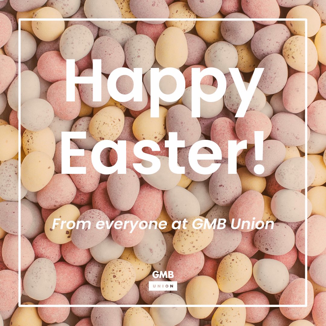 GMB Union (@gmb_union) on Twitter photo Wishing everyone celebrating a very happy Easter 🐣 
#Easter Wishing everyone celebrating a very happy Easter 🐣 
#Easter