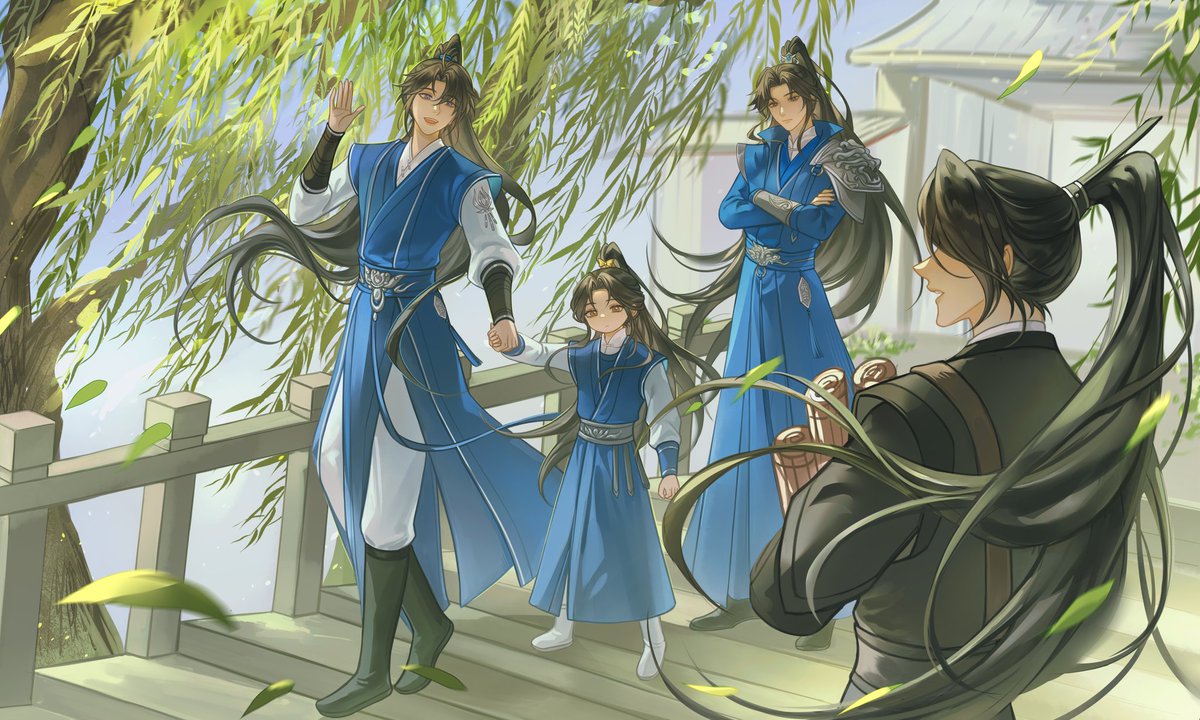 rainbow_0625_'s tweet photo. #二哈和他的白猫师尊 #二哈と彼の白猫師尊 
少年时。

“叶兄，早啊” https://t.co/4DQOMMWEe8