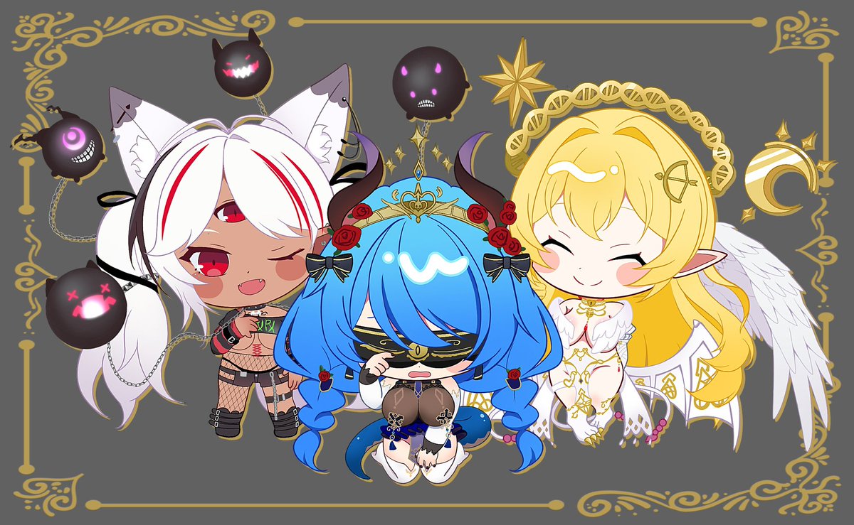 #堕落学院
 #ホロA_to
 #うつちゅーと 
 #あえぎすけっち 
虚囁を救いたい企画‼️
救援物資は届いたのかなあ