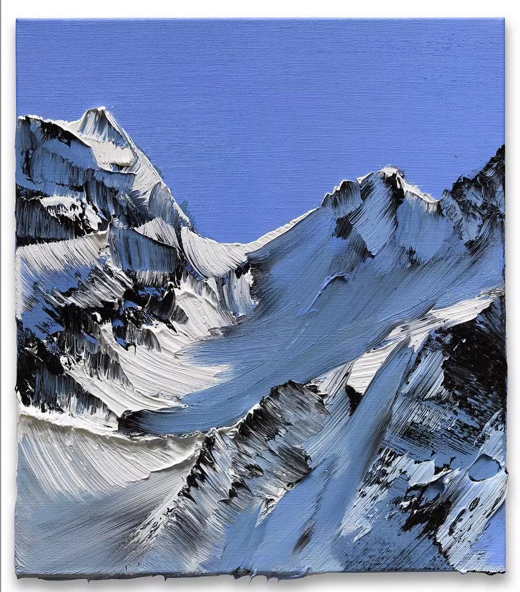 油画技巧分享，背景厚涂法详解, image size:1055x1200