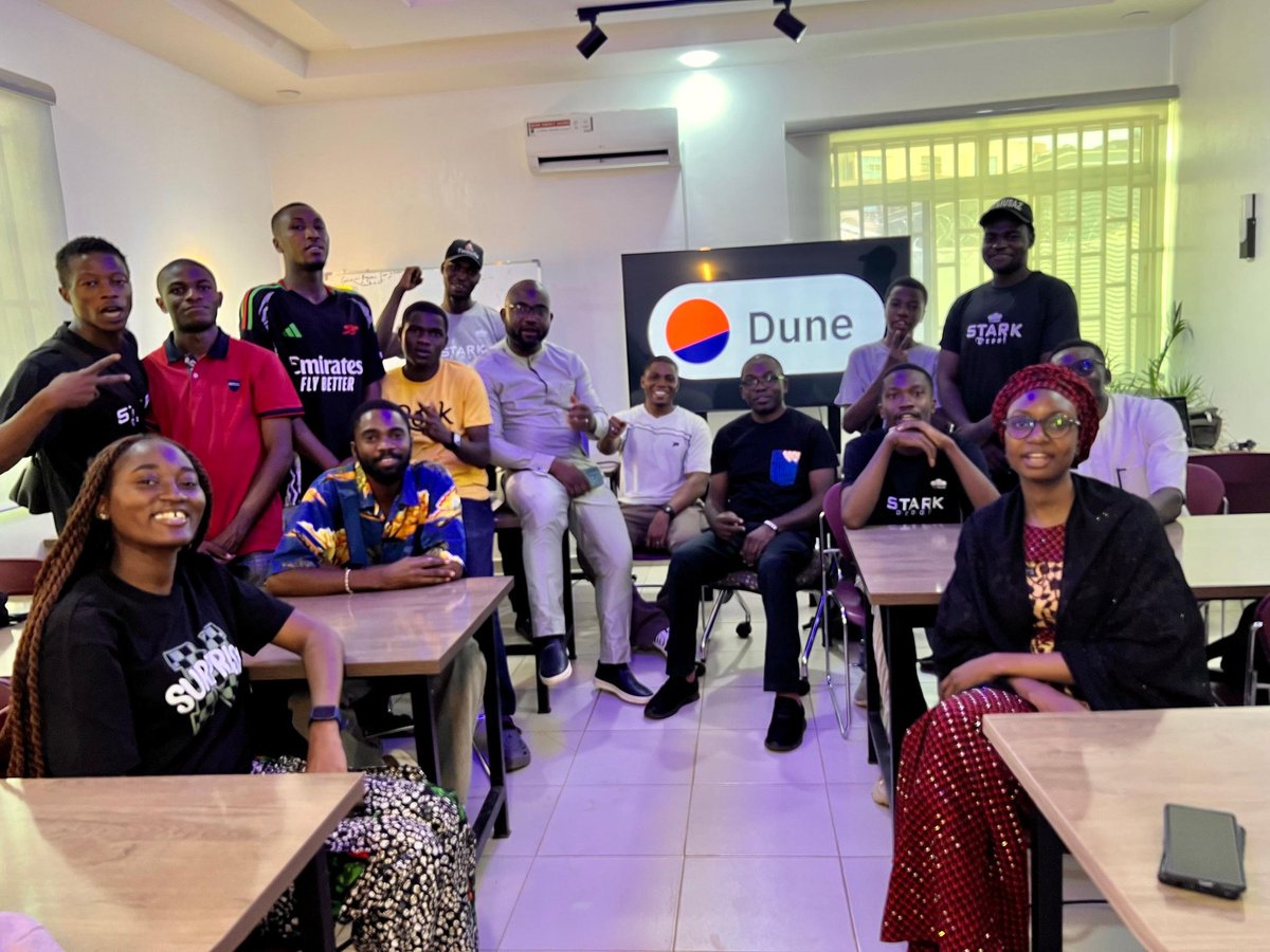 amizeey_'s tweet photo. Attended a @Dune_Africa workshop yesterday @the_buidl! Just getting started with Web3 analytics and already built my first dashboard. Excited about the tools, insights, and opportunities this space holds.
#DuneAfrica #Web3Analytics #OnChainData #AfricaInWeb3 #womeninweb3 https://t.co/fdCKti4Ty2