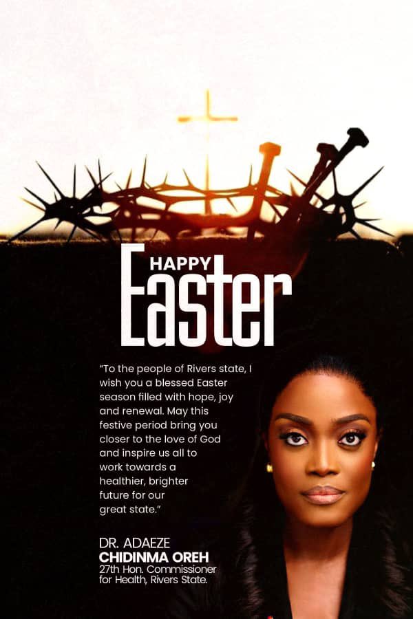 Ebiowei_C's tweet image. May the resurrection of our LORD JESUS CHRIST rekindle hope, renew faith, and bring unity among our people.

I wish everyone a blessedly joyful and peaceful celebration.

HAPPY EASTER 🌸🌼

#RiversFirst
#Easter2025