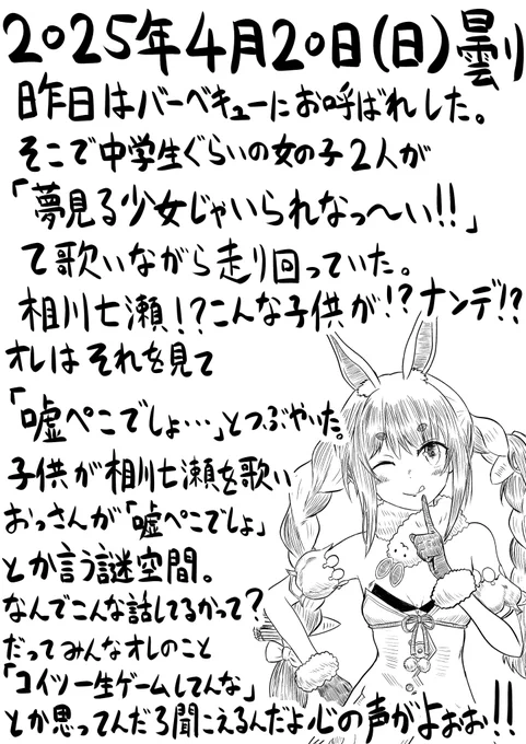 今日の日記。73日目。 