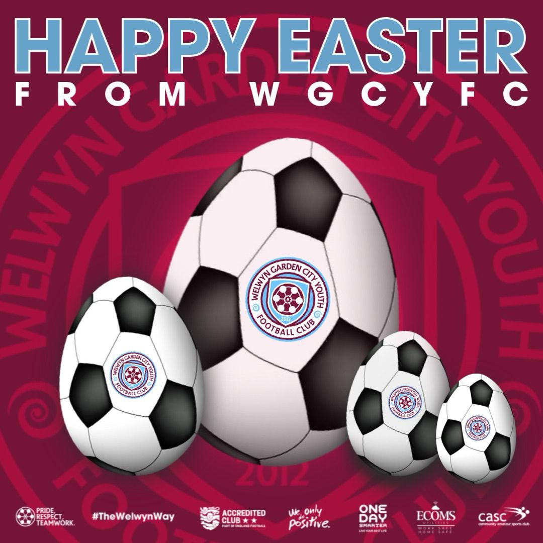 Happy Easter from everyone at Welwyn Garden City Youth. 🐣 ⚽️