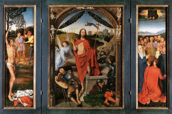 Christus surréxit! - Surréxit vere, allelúja
Hans Memling: The Resurrection (1490)