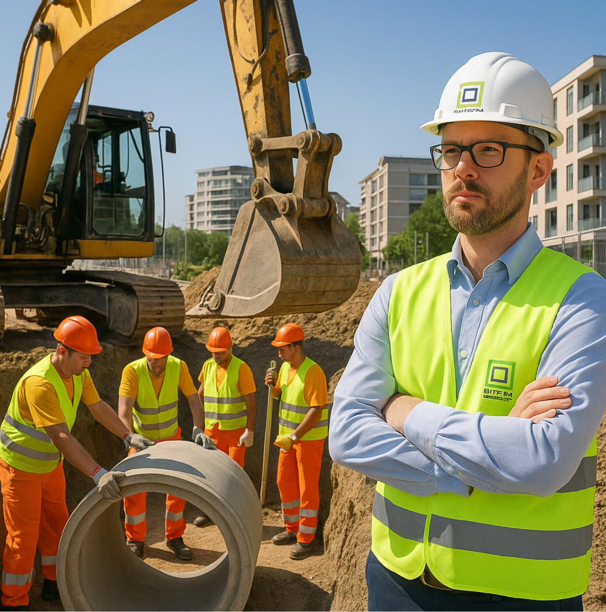 AEBINGCIVIL's tweet photo. Ejecutamos obras civiles con precisión, experiencia y personal altamente calificado.
Hoy, una instalación de alcantarillado urbana con dirección técnica AEB.
¡Construimos infraestructura con impacto!

#IngenieríaCivil #ObraPública #ConstrucciónSostenible #AEBConstructora https://t.co/iPNJvcTYHn