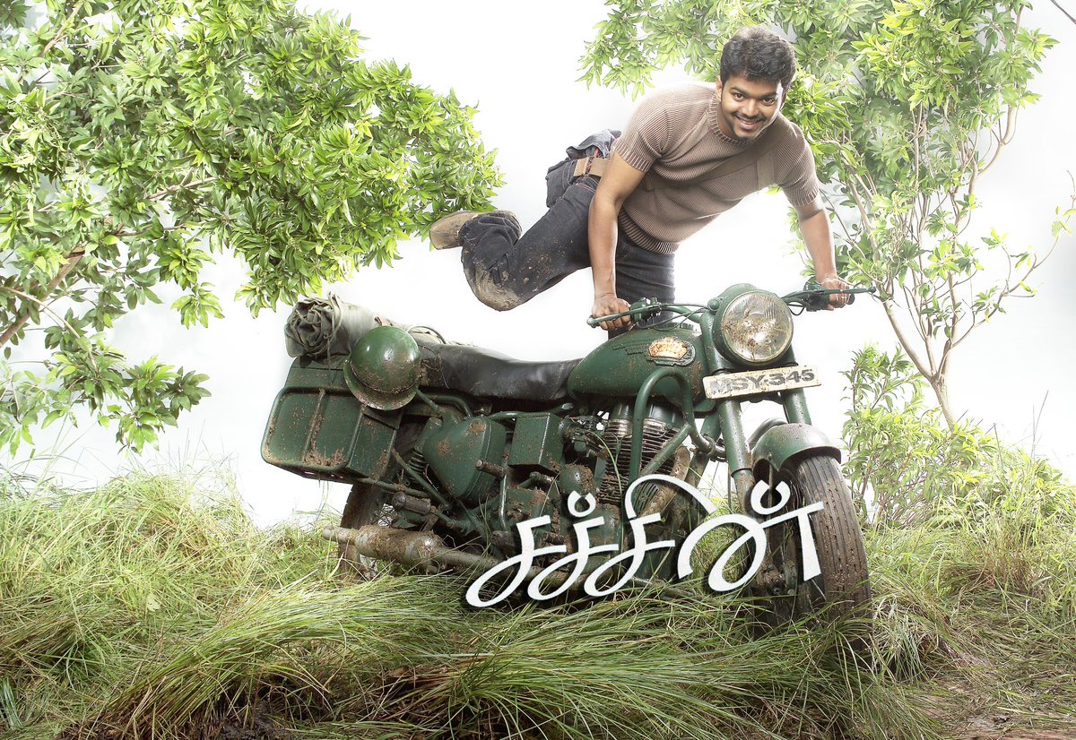 venketramg's tweet photo. Sachein - 20 years! 
Reminiscing the Photoshoot done with @Actor_Vijay @geneliad @bipsluvurself for Sachein in 2004. 
Produced by @theVcreations 
Director @Johnroshan 
Music Director @ThisIsDSP 
Poster Designer #siddharthchandradrasekhar https://t.co/DGH4BVGgll