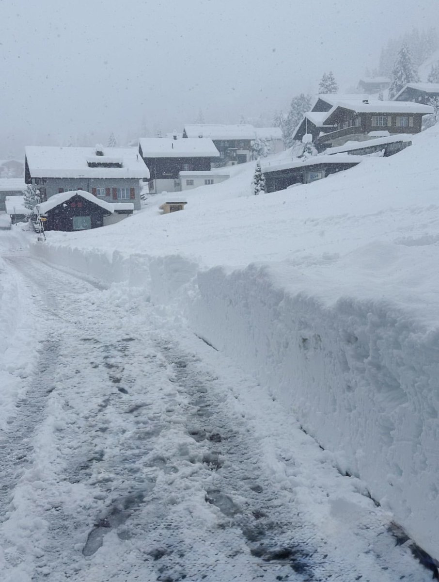 Total snow depth from the huge snow dump we had on the April 17th 2025.

Village(1638m): 78cm
Türliboden(2332m): 129cm

#murren #snowdump2025 #schilthorn #swissalps #switzerland #ThePhotoHour #SnowHour #StormHour #jungfrauregion