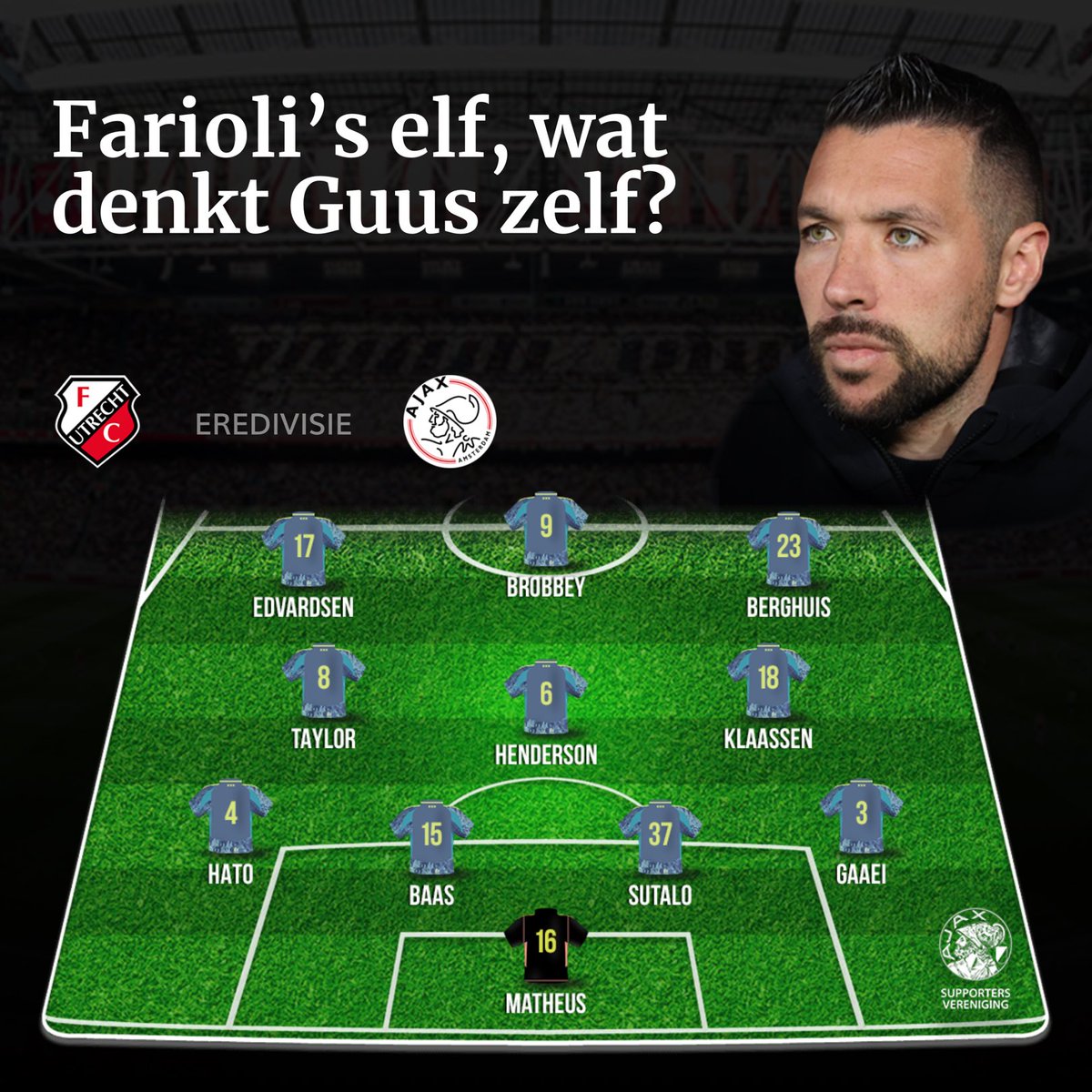 Farioli’s elf, wat denkt Guus zelf? #utraja #farioliself
