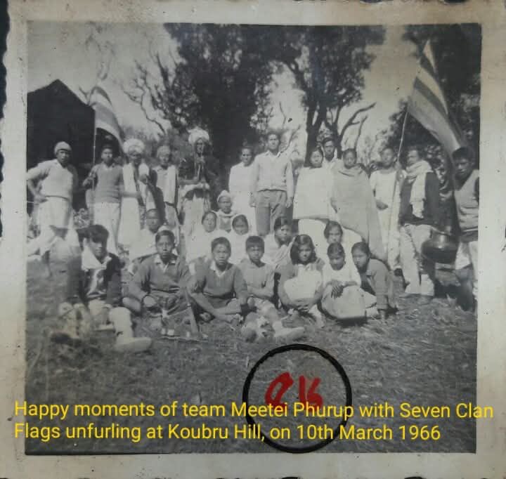 Sana10Meitei's tweet photo. The 1966 Koubru Expedition: A Journey to the Sacred Origins

On the quiet dawn of 7 March 1966, a group of determined individuals—members of the Meitei community and dedicated volunteers—embarked on a journey that would etch itself into the collective memory of the Meetei people. This wasn’t merely an expedition into the serene and mist-covered Koubru Hills; it was a spiritual return, a purposeful pilgrimage to the cradle of ancestral memory, to the very place believed to be the origin of human settlement for the Meetei.

The decision to set forth was not spontaneous. It resulted from deliberate discussions and consensus built in the meeting held on 27 February 1966. With hearts full of reverence and a sense of duty, the group resolved to build not just a shelter hut, but a symbolic structure—an embodiment of resilience, identity, and remembrance. The shelter was to serve as a space of reflection and study, a station for research into the deep-rooted heritage that binds generations of Meeteis to the sacred slopes of Koubru.

The volunteers were not archaeologists or scholars by profession; they were guardians of memory, bearers of a sacred responsibility. In many ways, the 1966 Koubru Expedition represents more than a historical footnote—it is a beacon. It reminds us of the power of collective action, the importance of remembering, and the quiet strength found in honouring one's origins.

Let us continue to honour that spirit.

@PMOIndia @narendramodi @HMOIndia @AmitShah @NBirenSingh @DrSJaishankar @Manipur_Tourism @PIBTour @incredibleindia 

#manipur #manipur1966