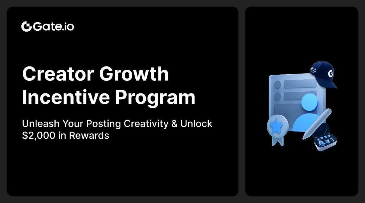 baydee40's tweet image. Gate.io Creator Growth Program is live!
Post crypto content, rank high &amp;amp; win prizes up to $2K!
Join now: gate.io/questionnaire/…
gate.io/campaigns/721?…
gate.io/signup/VLBHU1W…
#GatePost #CryptoCreator