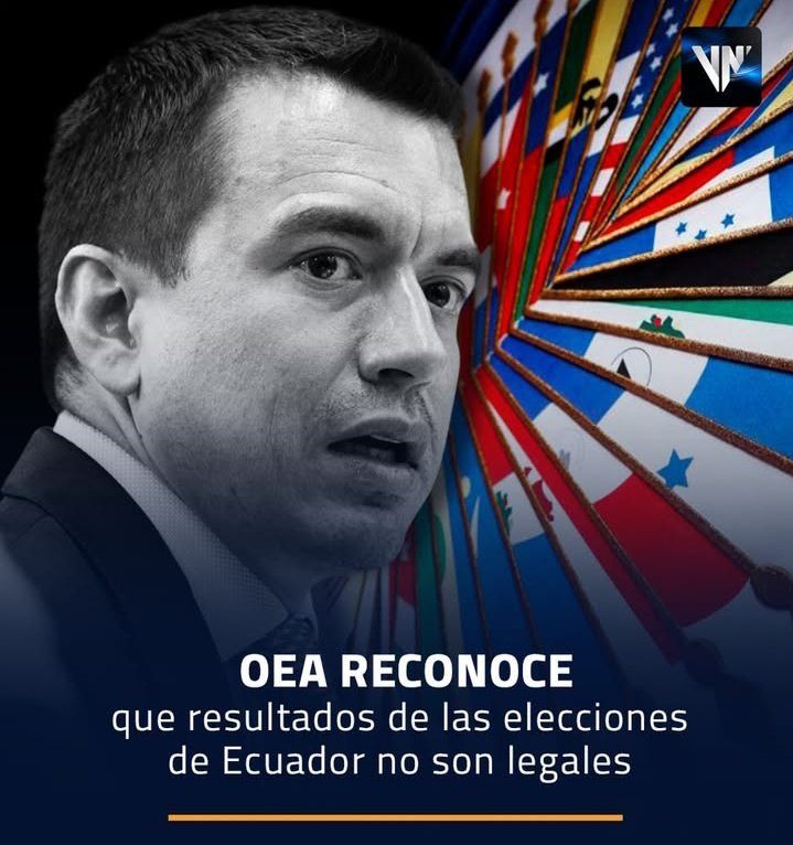 AlmaMiaEcu's tweet photo. Lo que le reclamaban a Maduro lo ha hecho Daniel Noboa y nadie se inmuta.

La trampa importa siempre y cuando no la haga la derecha. https://t.co/wYCY6fq6Y4