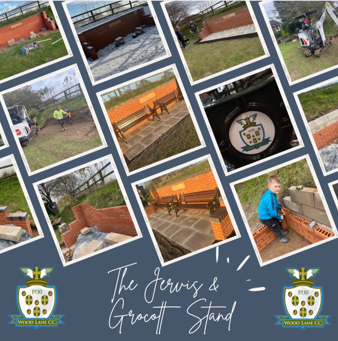 woodlanecc's tweet photo. A big thanks to our members who have worked hard over the winter to build the new “Jervis and Grocott Stand” ready for the new 2025 Cricket season.

A lovely tribute and memorial stand for our past members for all to enjoy and watch the game they loved❤️❤️🏏. #Proud
@woodlanecc https://t.co/CDAwJOETHC