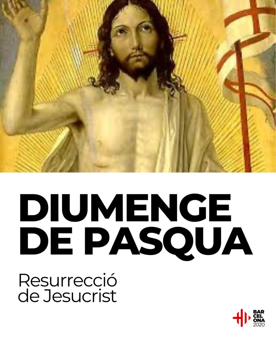 Christus resurrexit! Crist ha ressuscitat! 

Des de l’Associació Barcelona 2020 us desitgem un molt bon Diumenge de Pasqua!