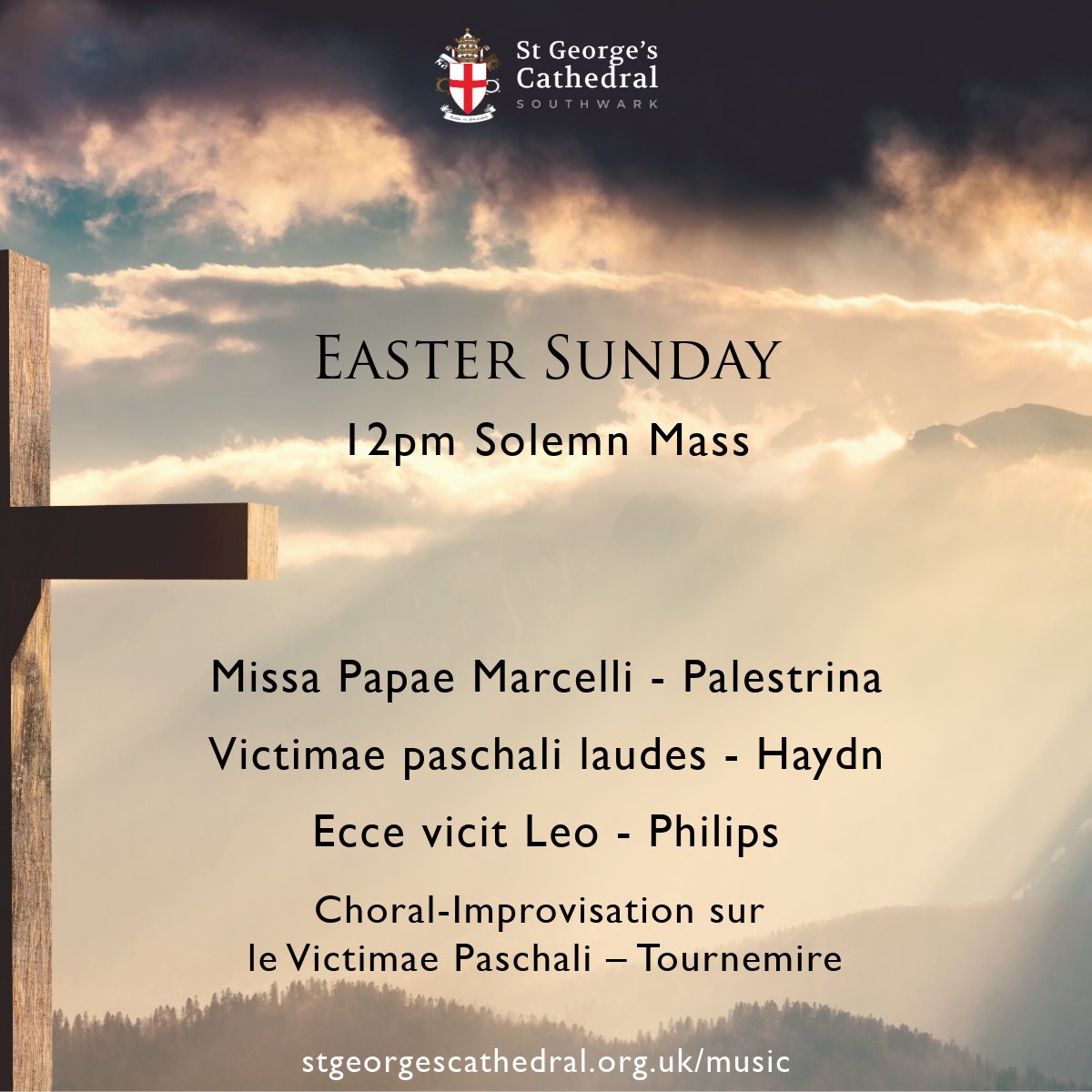 After a mammoth Holy Week, our final sung service of Easter Sunday is led by the Cathedral Lay Clerks, with music by Palestrina, Haydn and Philips.