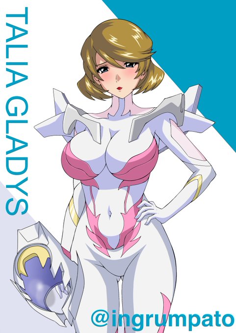 #SEEDFREEDOM 
#タリア・グラディス
『例のパイロットスーツを着たグラディス艦長』 