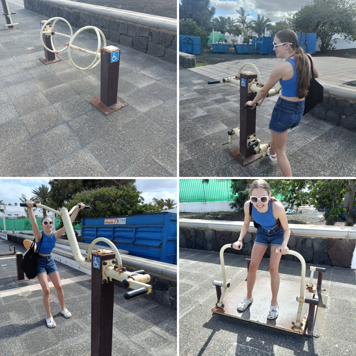 Fantastic to see all the wheelchair accessible outdoor exercise equipment in Lanzarote. Love the pulldown that uses a platform to utilise wheelchair/bodyweight.
<a href="/SDS_sport/">Scottish Disability Sport</a> <a href="/ForthValleyDS/">Forth Valley Disability Sport #TeamFVDS</a>