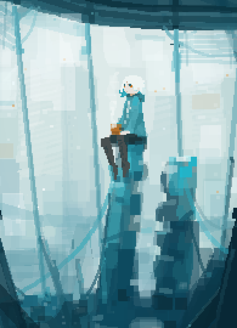 Another little promo-sketch I did for RM last year #pixelart #art #ドット絵