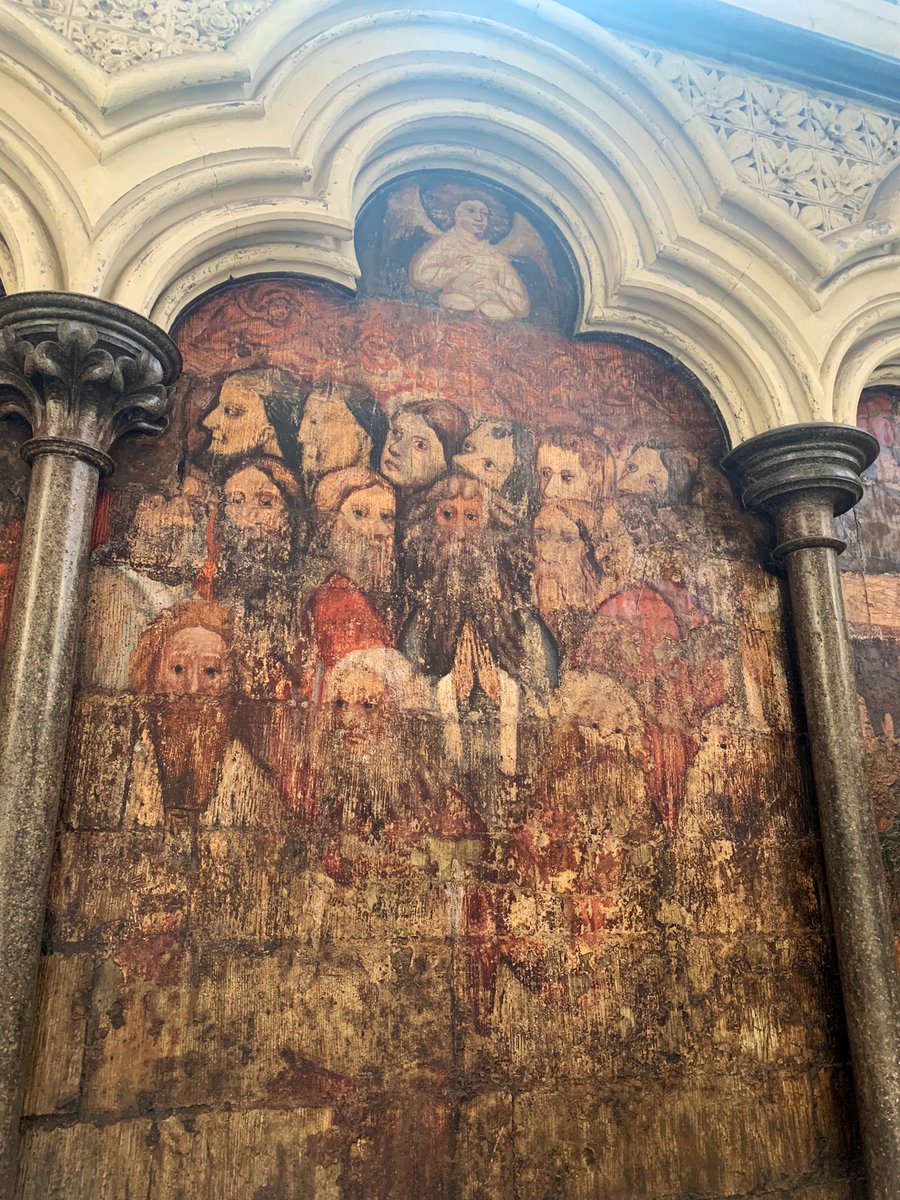 Absolutely in awe of these wall paintings in the Chapter House at Westminster Abbey. Such glorious examples of medieval Christian art and spiritual devotion.