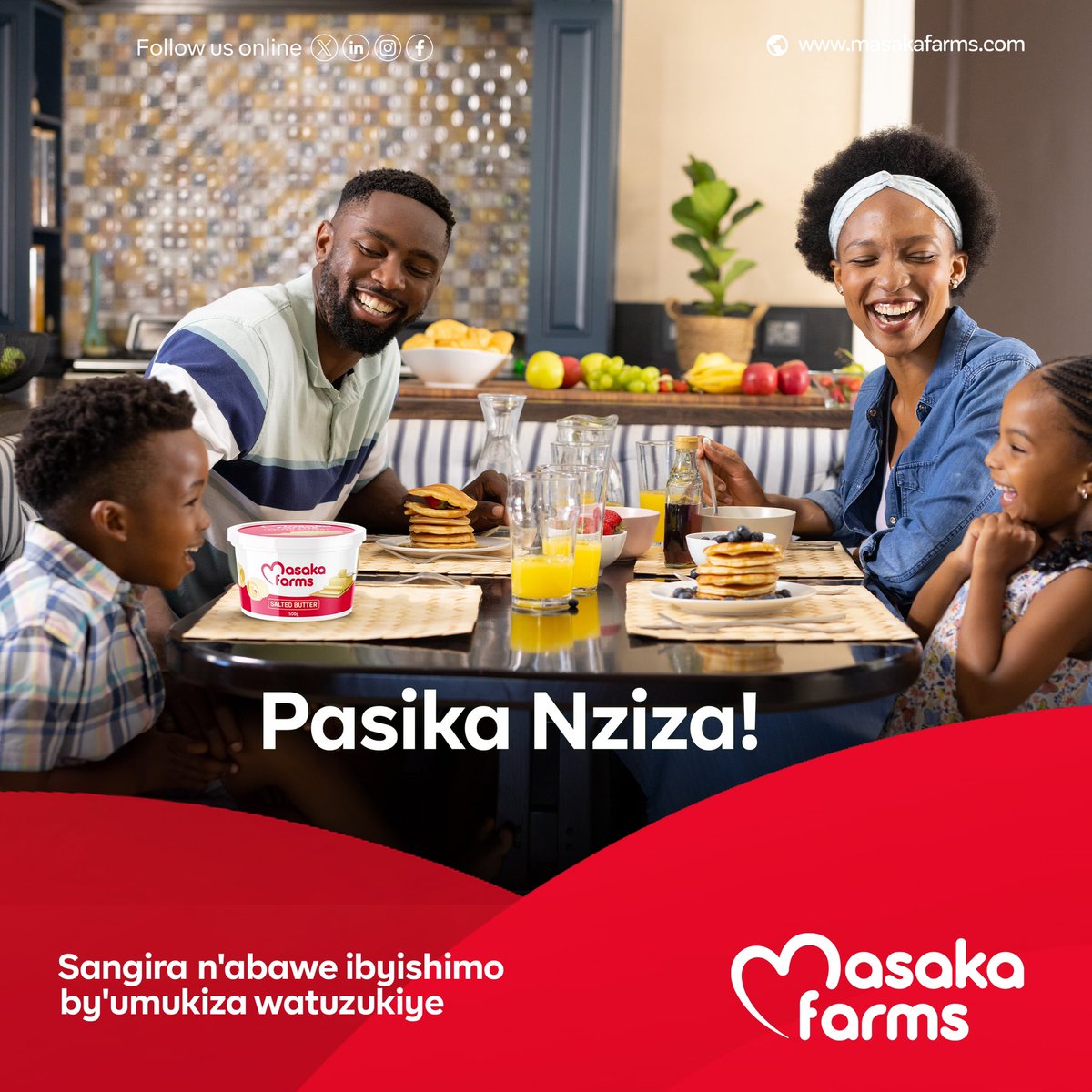 masaka_farms's tweet photo. #RwoX Family, laughter, and sweet moments. Happy Easter from Masaka Farms. #Easter2025 #butter #Kigali #dairy #rwandaupdates #Rwanda https://t.co/ncitfZfqG7