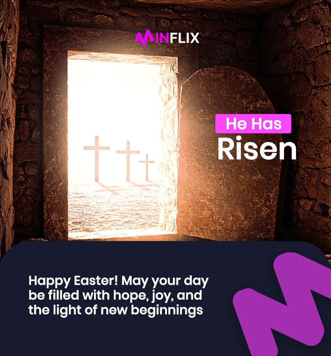 WatchMinflix's tweet photo. Happy Easter ♥️
May this Easter remind you of the beauty of renewal and the light that follows every darkness.
From all of us at Minflix, we’re wishing you joy, peace, and new beginnings.

#HappyEaster #shortfilm #shortfilms #indieshortfilms #indiefilmmaker #indiefilmmaking https://t.co/s9tv4fr42C