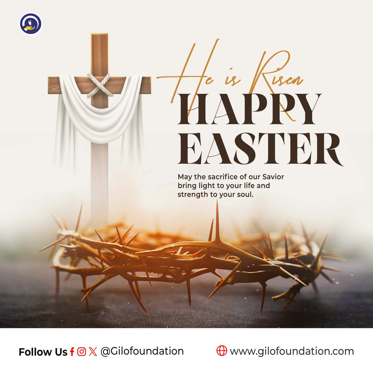 gilofoundation's tweet photo. May your Easter be as bright and cheerful as a spring day.
#HappyEaster2025 https://t.co/DeXxtPaEy6