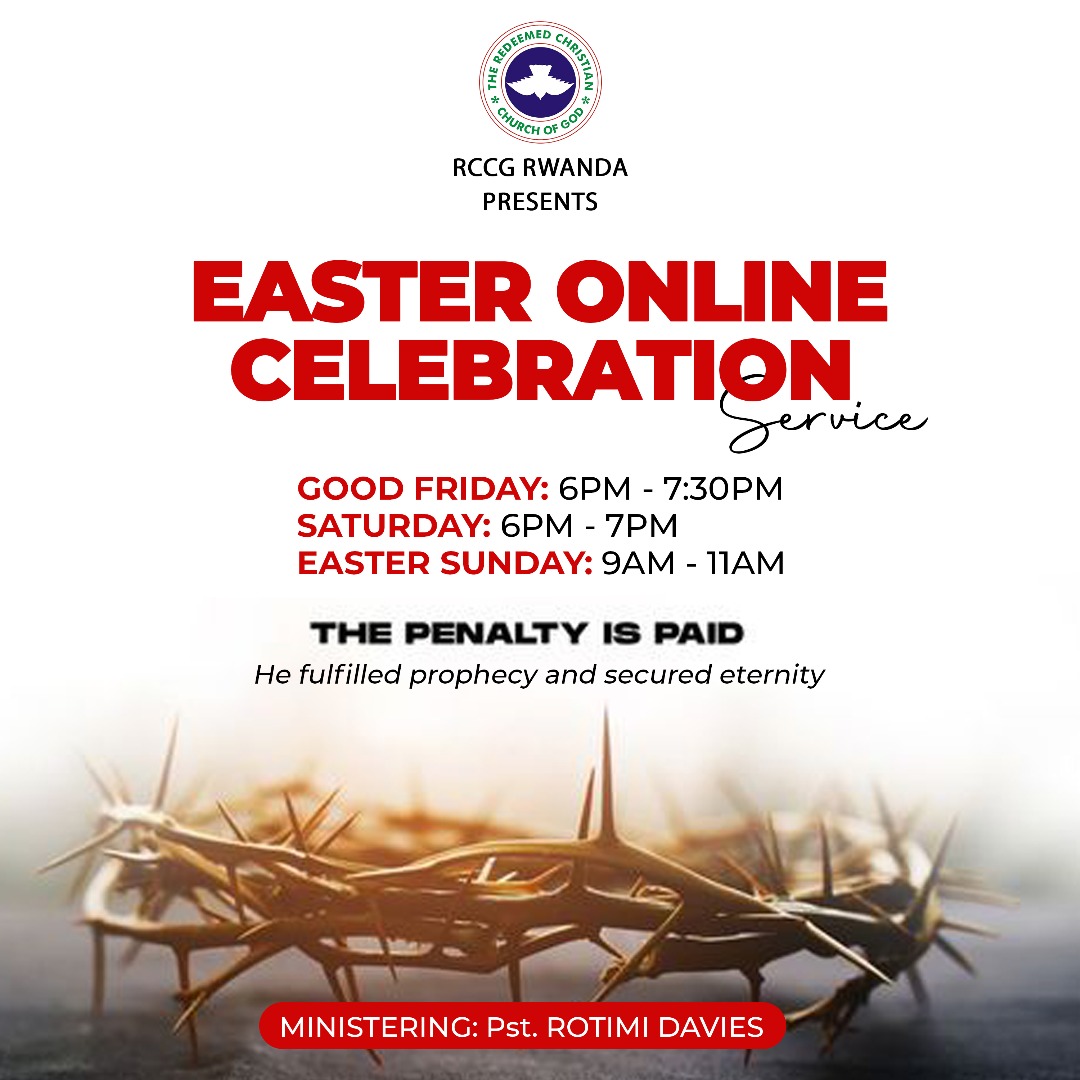 rccg_rwanda's tweet photo. We warmly welcome you to our Easter Sunday online service.
#RCCGRwanda #EasterSunday https://t.co/RWJi7xu3iL