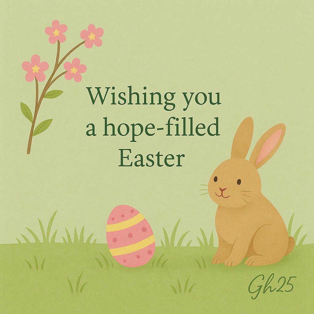 GerryHamill14's tweet photo. Easter means different things to different people.
For me, it’s a quiet reminder that hope still matters.
Whatever today looks like for you, I hope it brings a bit of peace and maybe even a smile.
#HappyEaster #HopeEngineering🌿 https://t.co/IW3xjDeegC