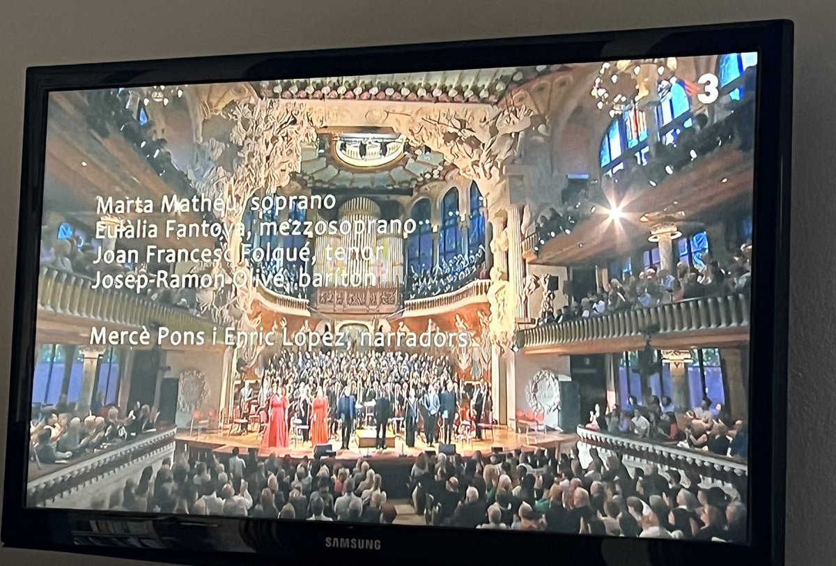 Bach. <a href="/josepramonolive/">Josep-Ramon Olivé</a> <a href="/JoanFolque/">Joan Francesc Folqué</a> <a href="/MatheuSoprano/">Marta Mathéu</a> #EulàliaFantova ara a tv3 🎼🎼