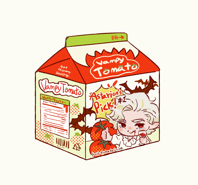 #Astarion
아스따리온이 추천하는 토마토 주-스🍅🍅
단돈 7천만원