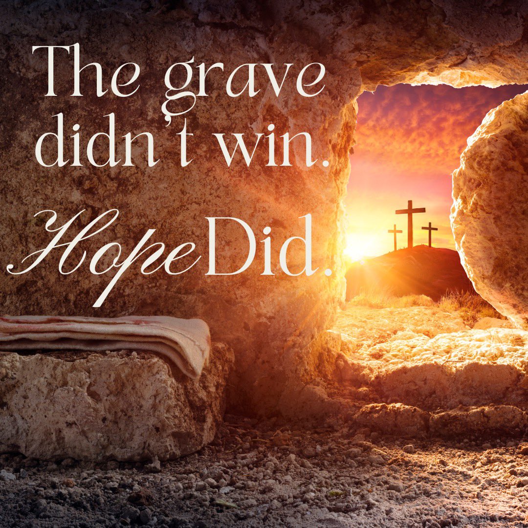 The grave didn’t win.
Hope did.

You’re not too broken.
Not too far gone.
Not unlovable.

Jesus died for you.
And He rose—so you could live.

Let Him carry you.
There’s room for you at the table.
#HeIsRisen #HopeHasAName #GraceAndGrit