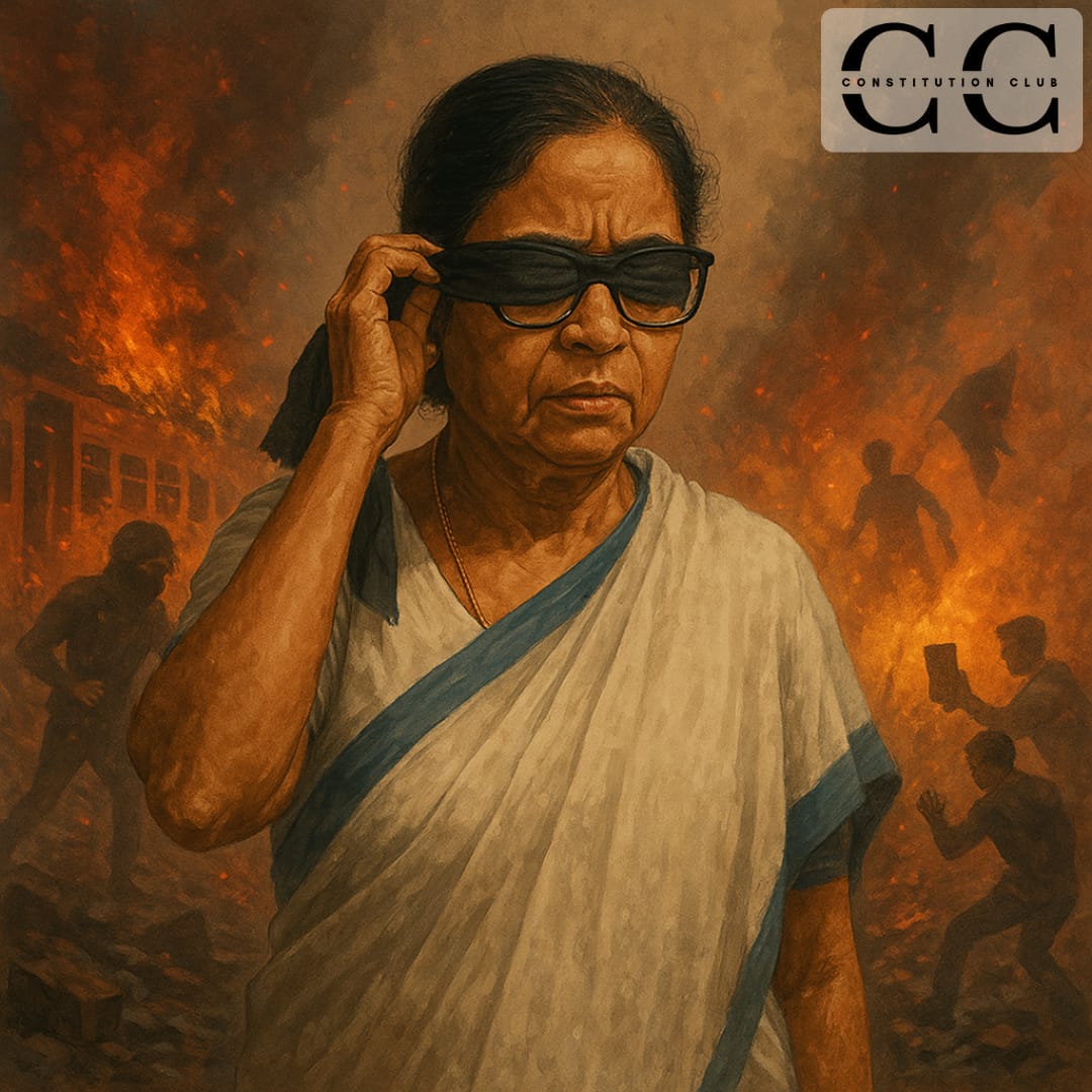 Learn the art of avoiding responsibility.
When the fire of Bengal burns brighter than justice, the CM chooses to blindfold herself.
.
.
#BlindfoldedJustice #LeadershipFailure #JusticeBurns #TurningABlindEye #BengalBurns #WestBengalCrisis #CMWatch #SeeNoEvilSpeakNoEvil
