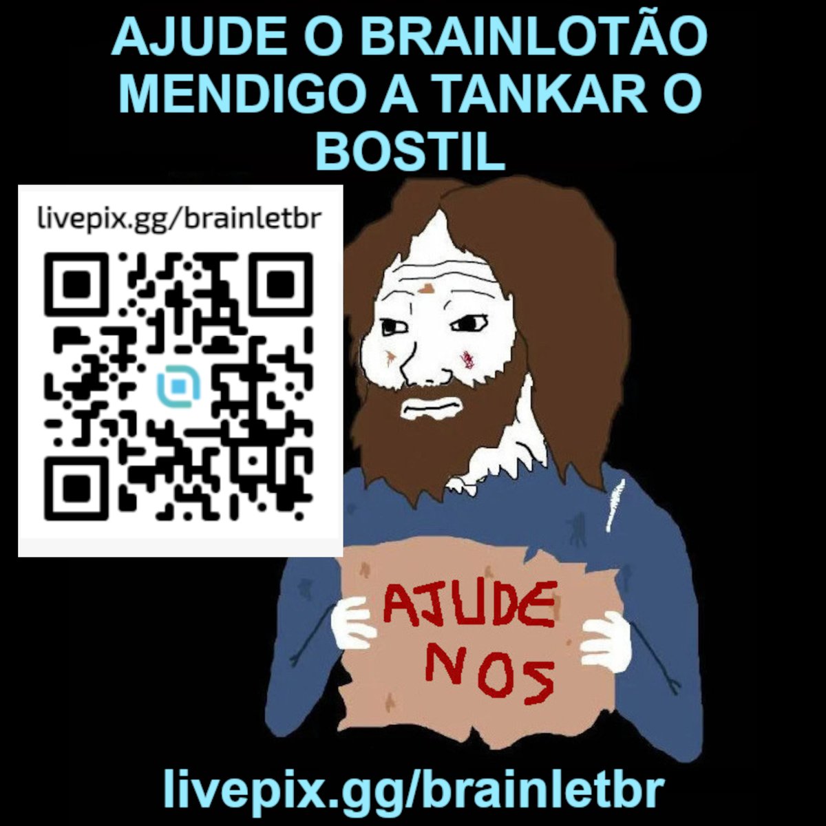 brainletbr's tweet image. Quem curtir a página e estiver afim de dar uma moral pro adm mendigo, pode mandar um pix no tipa ou livepix. Respondo comentários deixados no tipa nos nesse post aqui.
Tipa: tipa.ai/BrainletBr
livepix: livepix.gg/brainletbr
No livepix, deixando exatos 20 reais surge…