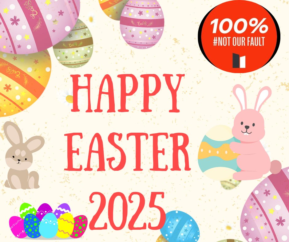 NotOurFault100's tweet image. Wishing everyone a safe and Happy Easter 🐰
#notourfault100 #HappyEaster #housing #HappyEaster2025 #EasterEgg #apartmentDefects