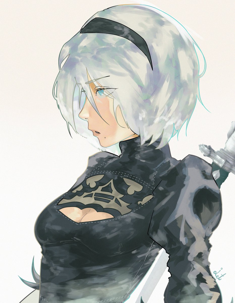 Jetstream012's tweet image. messing around with all shades of blue 🔵
#NieRAutomata #NieR_Automata #2B #NieR #イラスト #イラスト依頼 #ニーアオートマタ