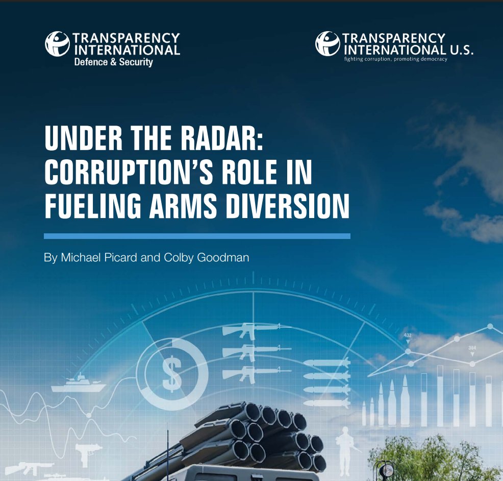 Transparency International (@anticorruption) on Twitter photo A new report by <a href="/TI_Defence/">TI Defence & Security</a> & <a href="/transparencyUSA/">Transparency International U.S. (TI US)</a> investigates over 400 cases of diversion across 70 countries and shows how corruption, including bribery, embezzlement, and abuse of authority, serves as a key enabler of illicit arms flows.
➡️ Check it out! ti-defence.org/publications/u… A new report by <a href="/TI_Defence/">TI Defence & Security</a> & <a href="/transparencyUSA/">Transparency International U.S. (TI US)</a> investigates over 400 cases of diversion across 70 countries and shows how corruption, including bribery, embezzlement, and abuse of authority, serves as a key enabler of illicit arms flows.
➡️ Check it out! ti-defence.org/publications/u…