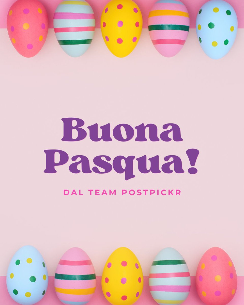 Auguri di Buona Pasqua dal team PostPickr! 🐰