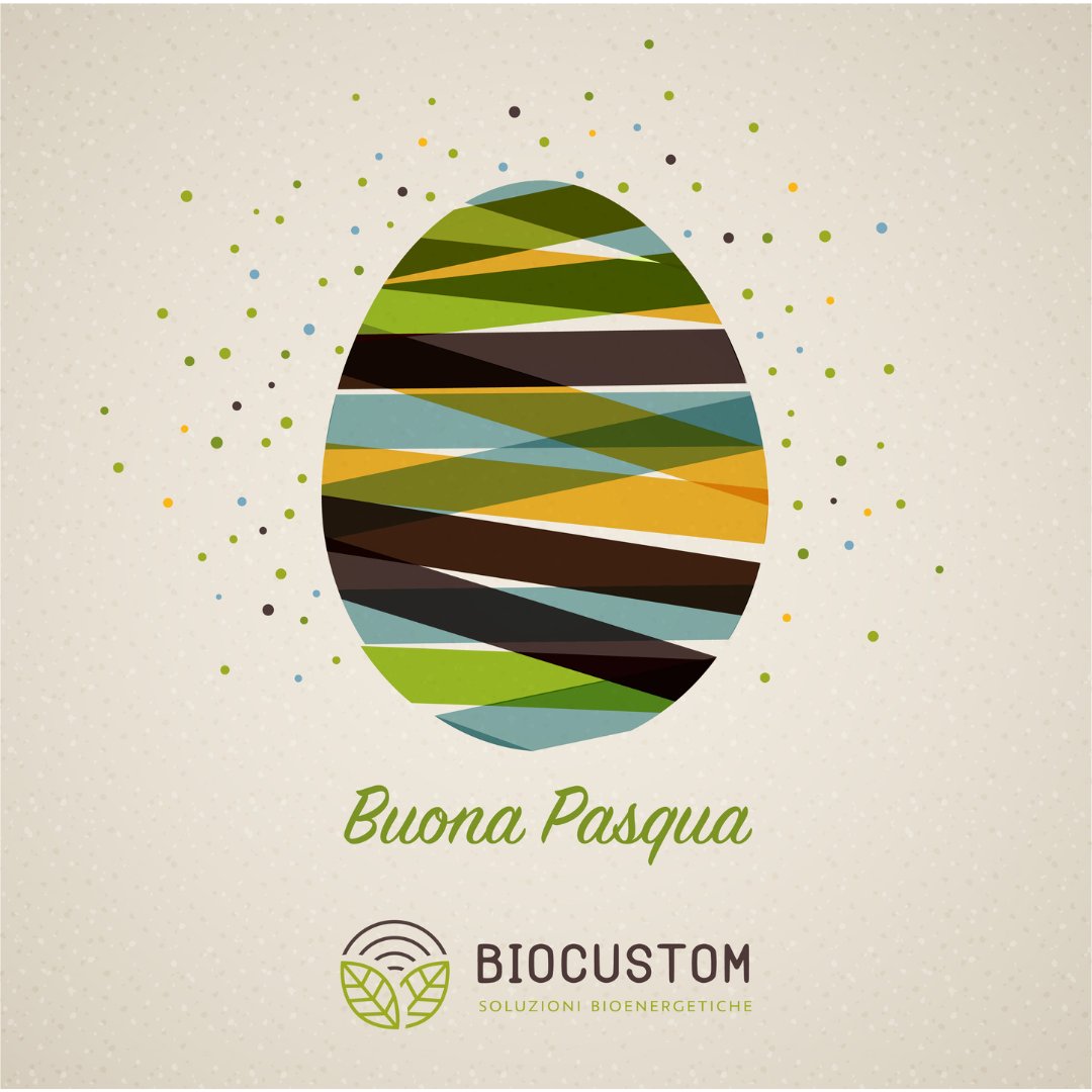 BiocustomSrl's tweet photo. Biocustom augura una buona Pasqua a tutti voi!

#pasqua #bio #biocustom #biogas #greenworking #greenworld #environment #greenlife #costumercare #energy https://t.co/K90VQ0jaO7