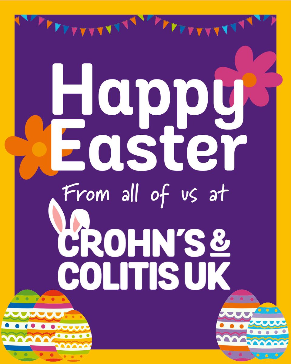 🐣 Happy Easter to all our supporters🐰We're so excited for what we have planned for the rest of the year! 💜

#HappyEaster #Crohns #Colitis #IBD #InflammatoryBowelDisease