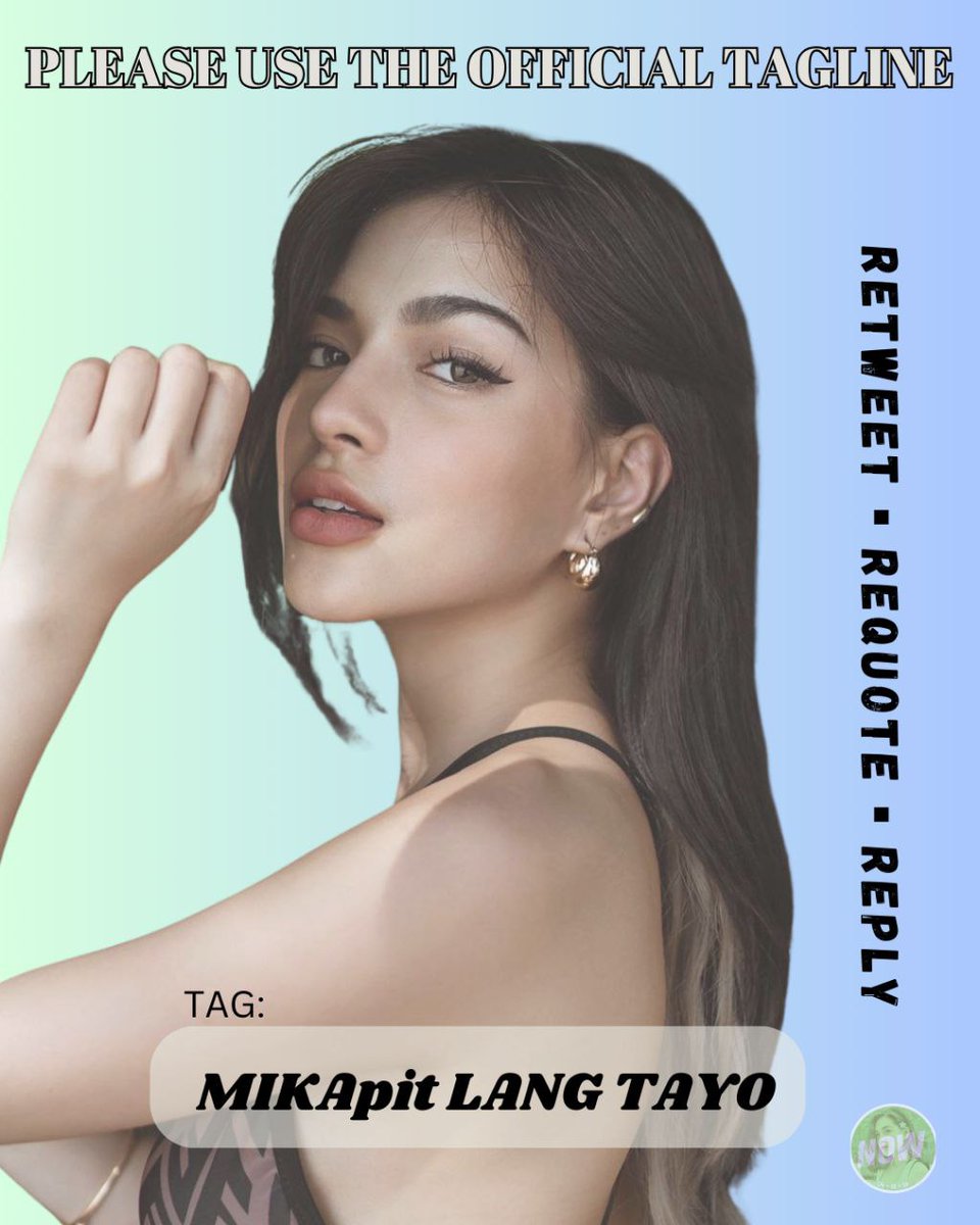 TeamYounow1's tweet photo. Help us with our TP for our Jowa!!!

Official tagline:
MIKApit LANG TAYO

Reminders: 
-NO NUMBERS
-NO EMOJIS 
-NO ALL CAPS 

Layout credits: @Sayliehearttt

#MikaSalamancaOnPBB https://t.co/JLXzG0fL3q