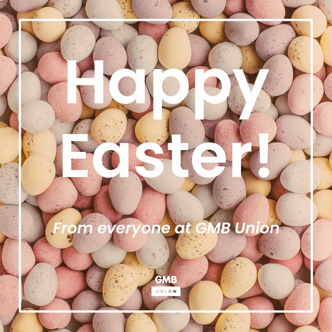 Wishing all our members and their families who celebrate a very Happy Easter! 🐣 

Whether you’re working, relaxing or just here for the chocolate - we see you! 

#happyeaster 
#gmbunion 
#solidaritywithchocolate